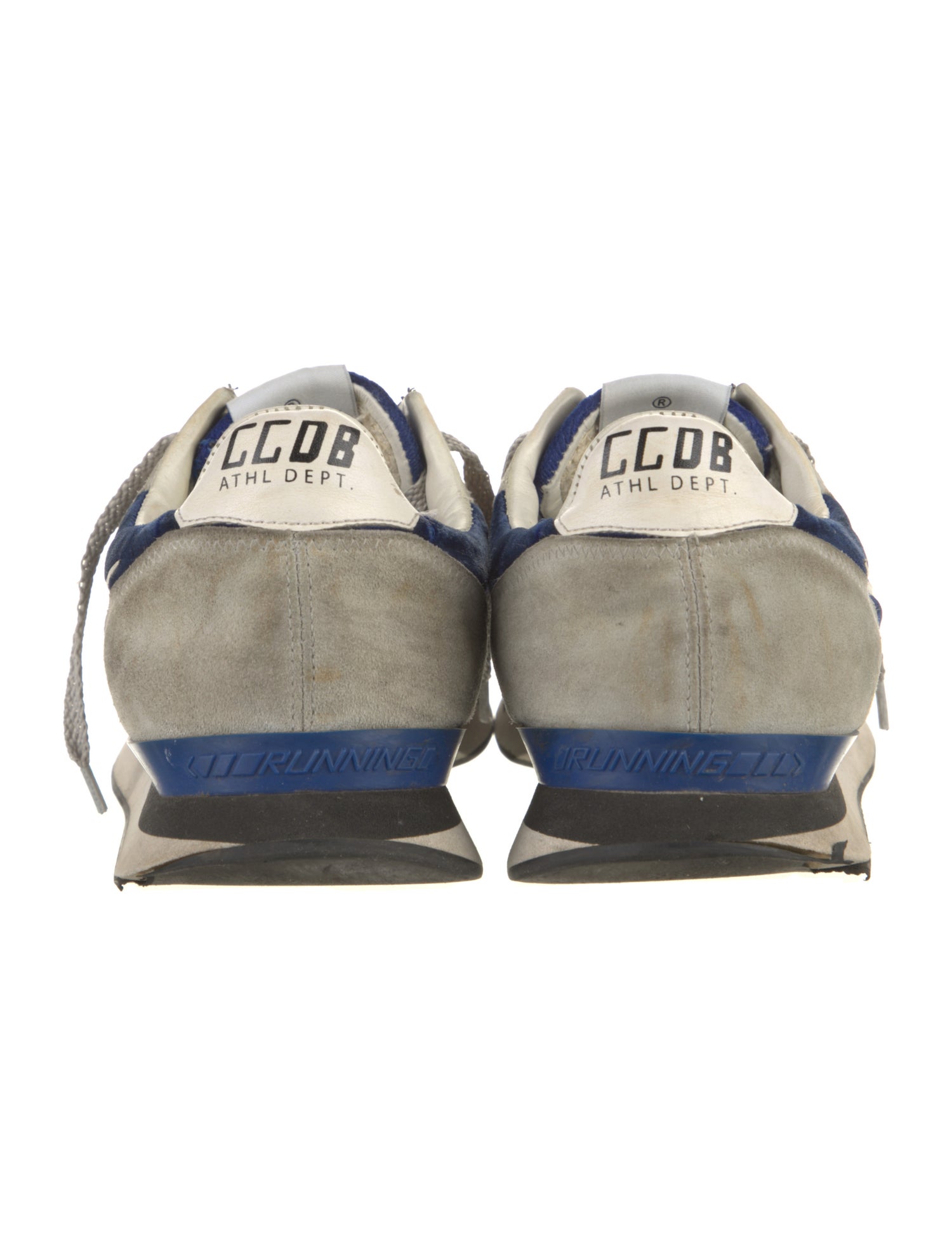 Golden Goose Suede Colorblock Pattern Sneakers